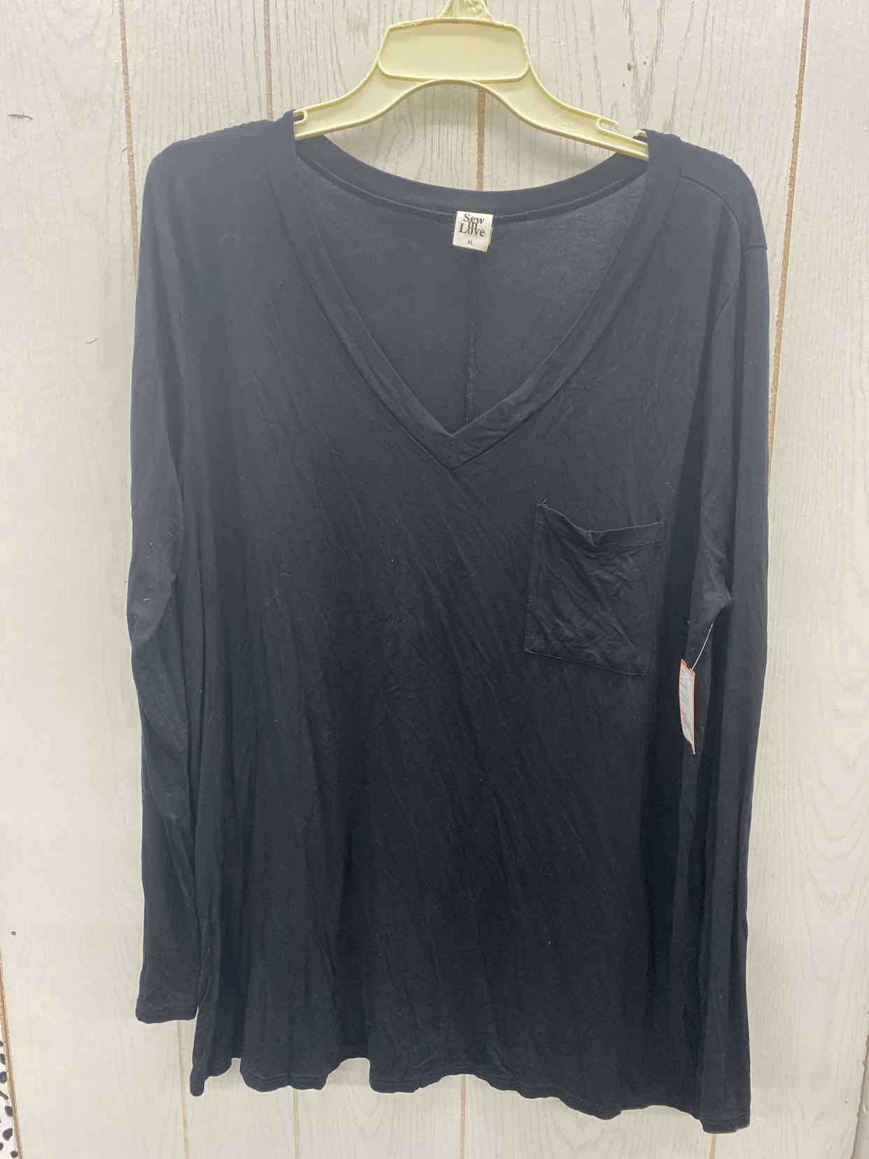 Sew in Love Black Womens Size XL Shirt