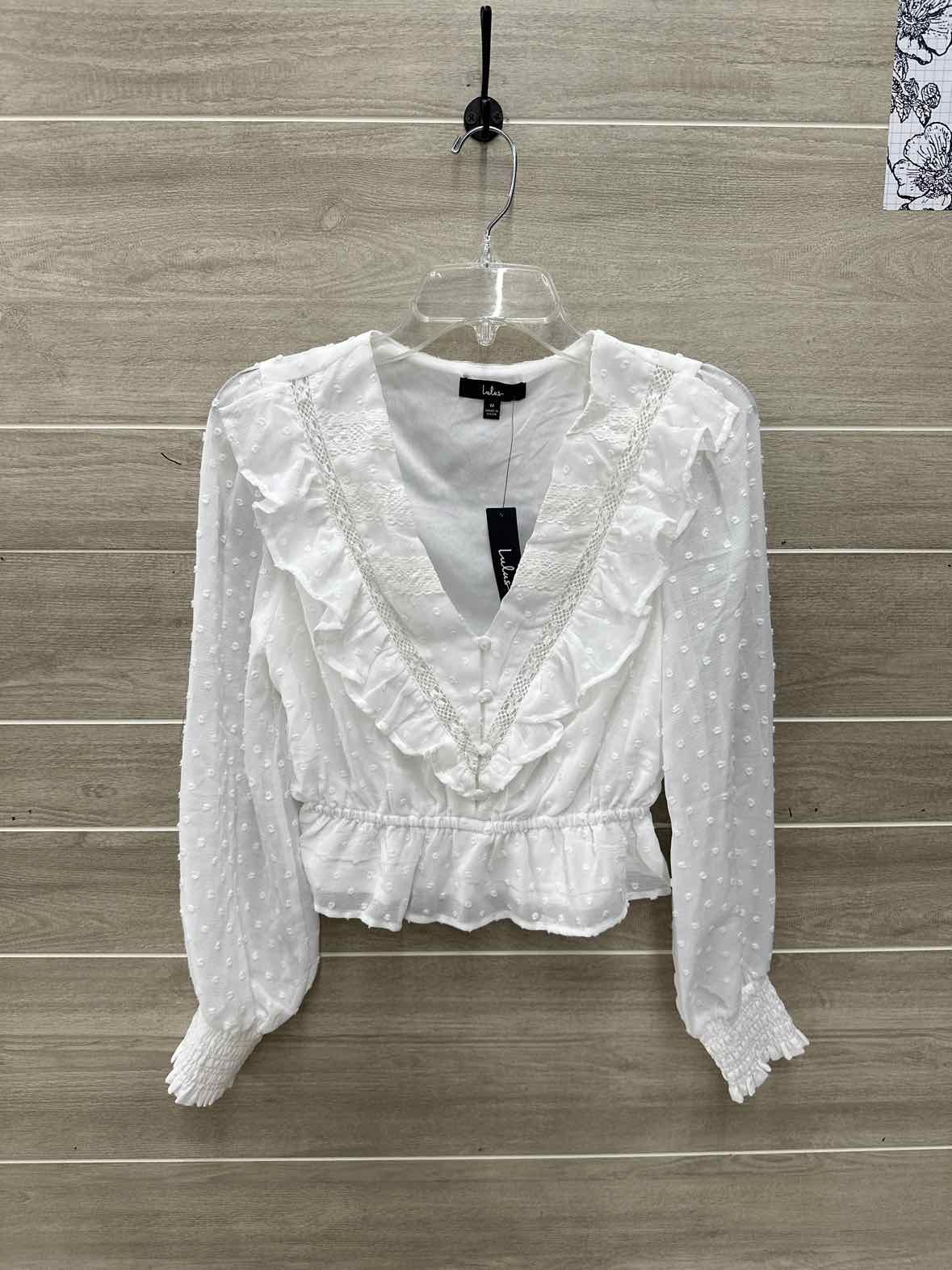 LULU'S Size M White Womens Shirt