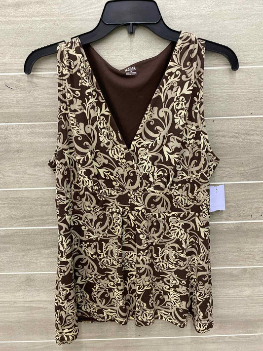 ANA Brown Womens Size L Tank Top
