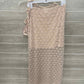 Shein Size 8 Tan Womens Skirt Set