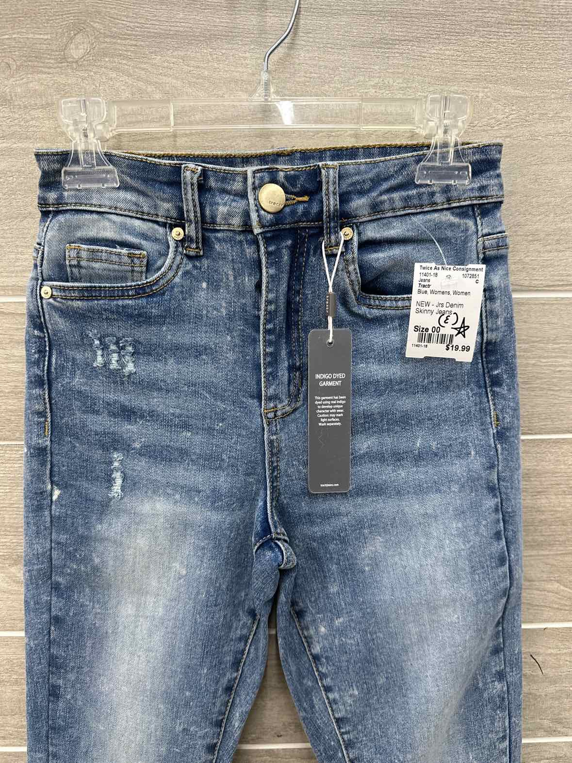 Tractr Blue Womens Women Size 00 Jeans