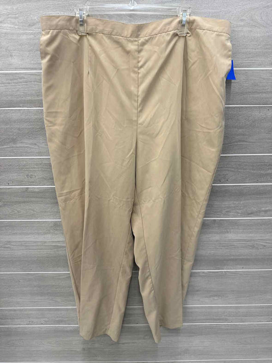 Alfred Dunner Size 24W Tan Plus Pants