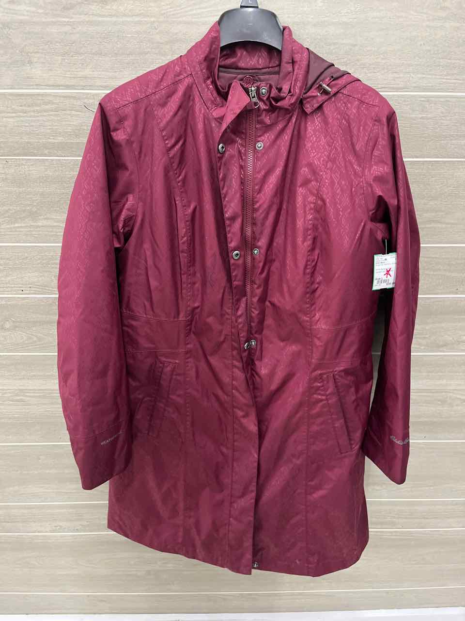 Eddie Bauer Size L Burgundy Womens Jacket (Outdoor)