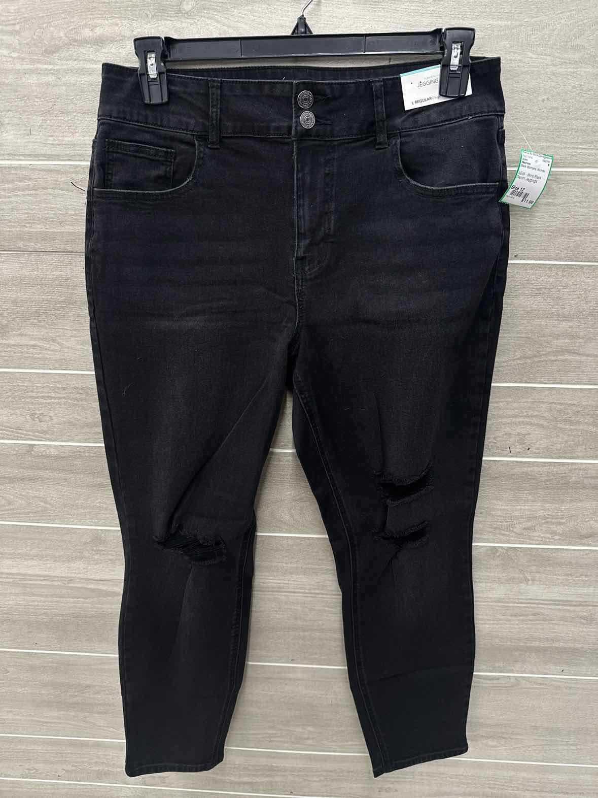 Maurices Size 12 Black Womens Jeans