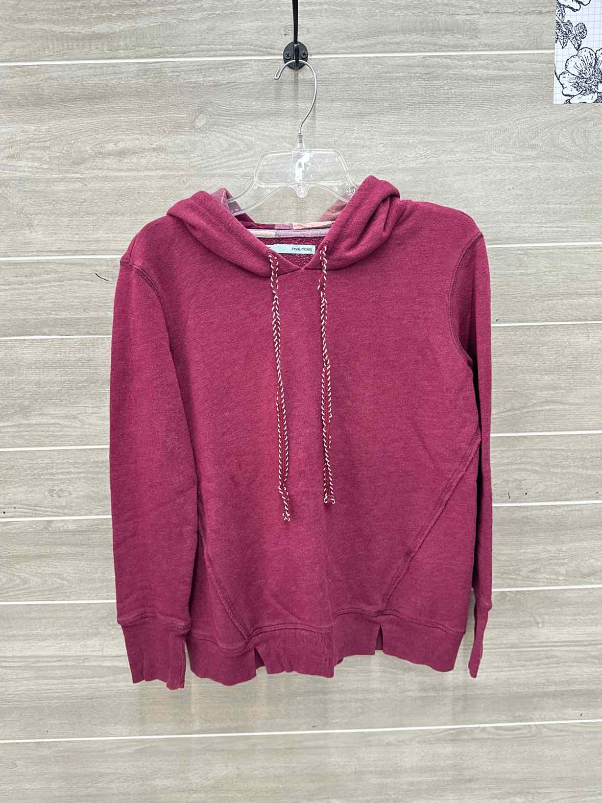 Maurices Burgundy Womens Women Size Small Sweatshirt