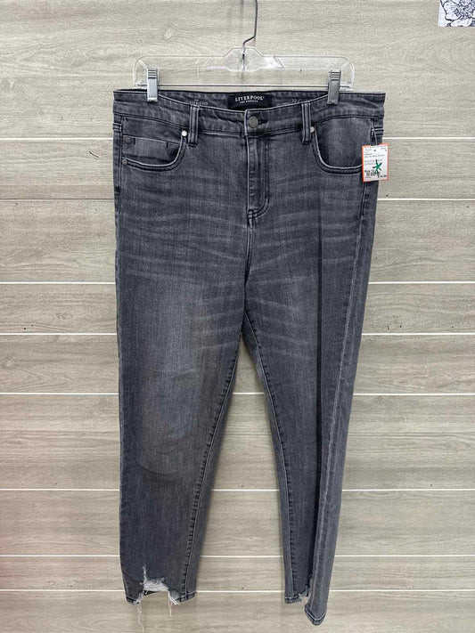 Liverpool Size 12 Gray Womens Jeans