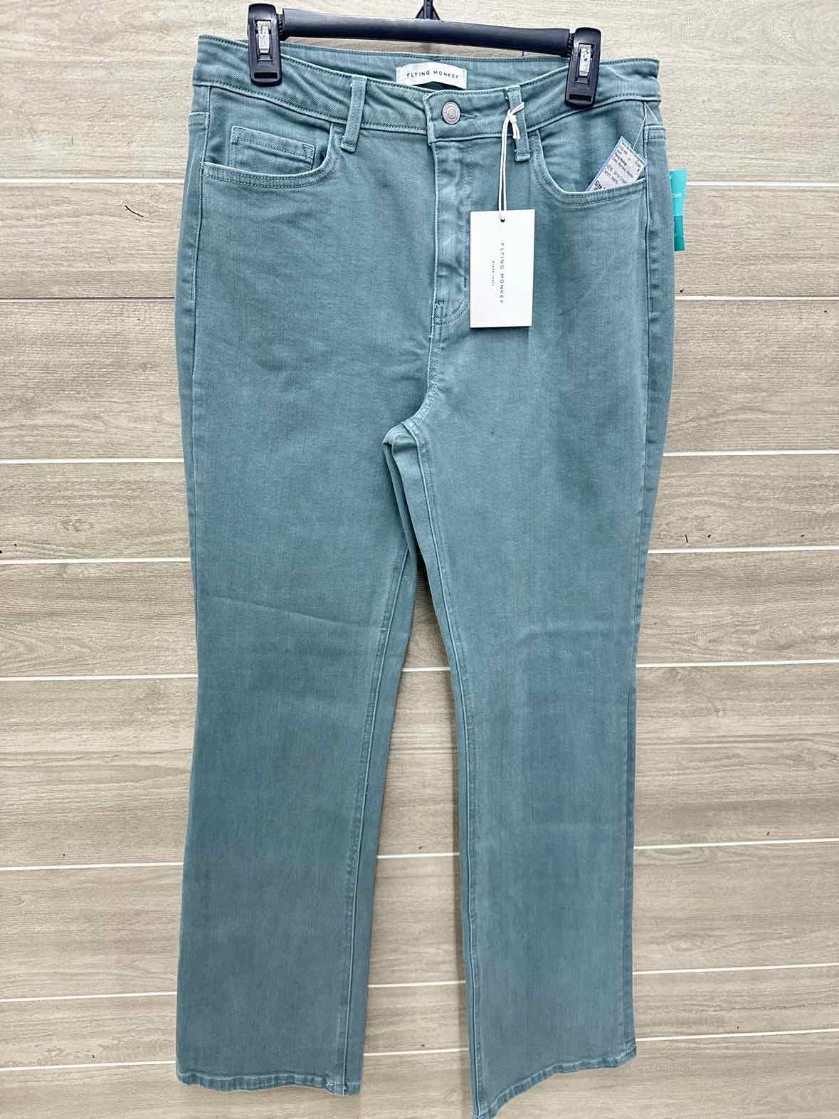 Flying Monkey Size 10/12 Green Womens Jeans