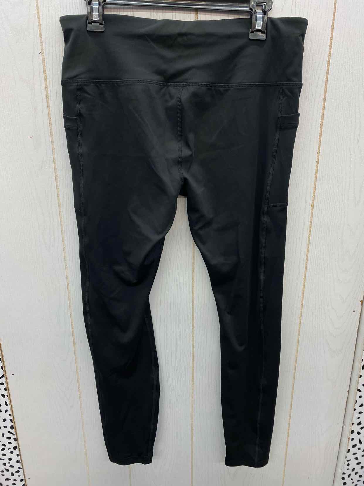 Avia Black Womens Size L Leggings