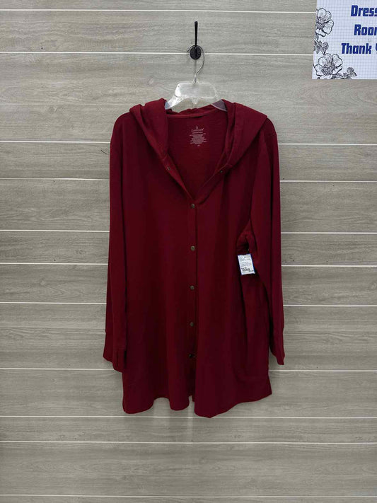 Cuddl Duds Size 2X Burgundy Plus Sweater