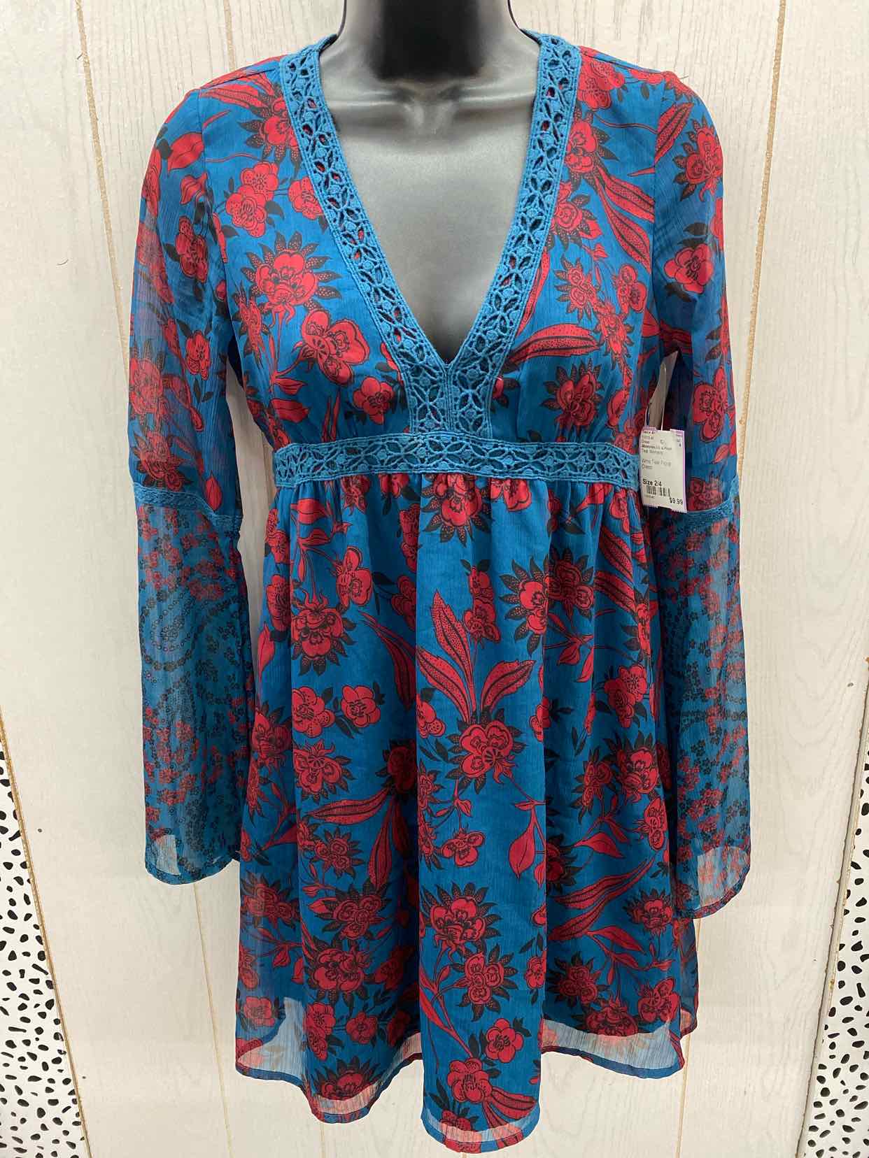 Abercrombie & Fitch Teal Womens Size 2/4 Dress