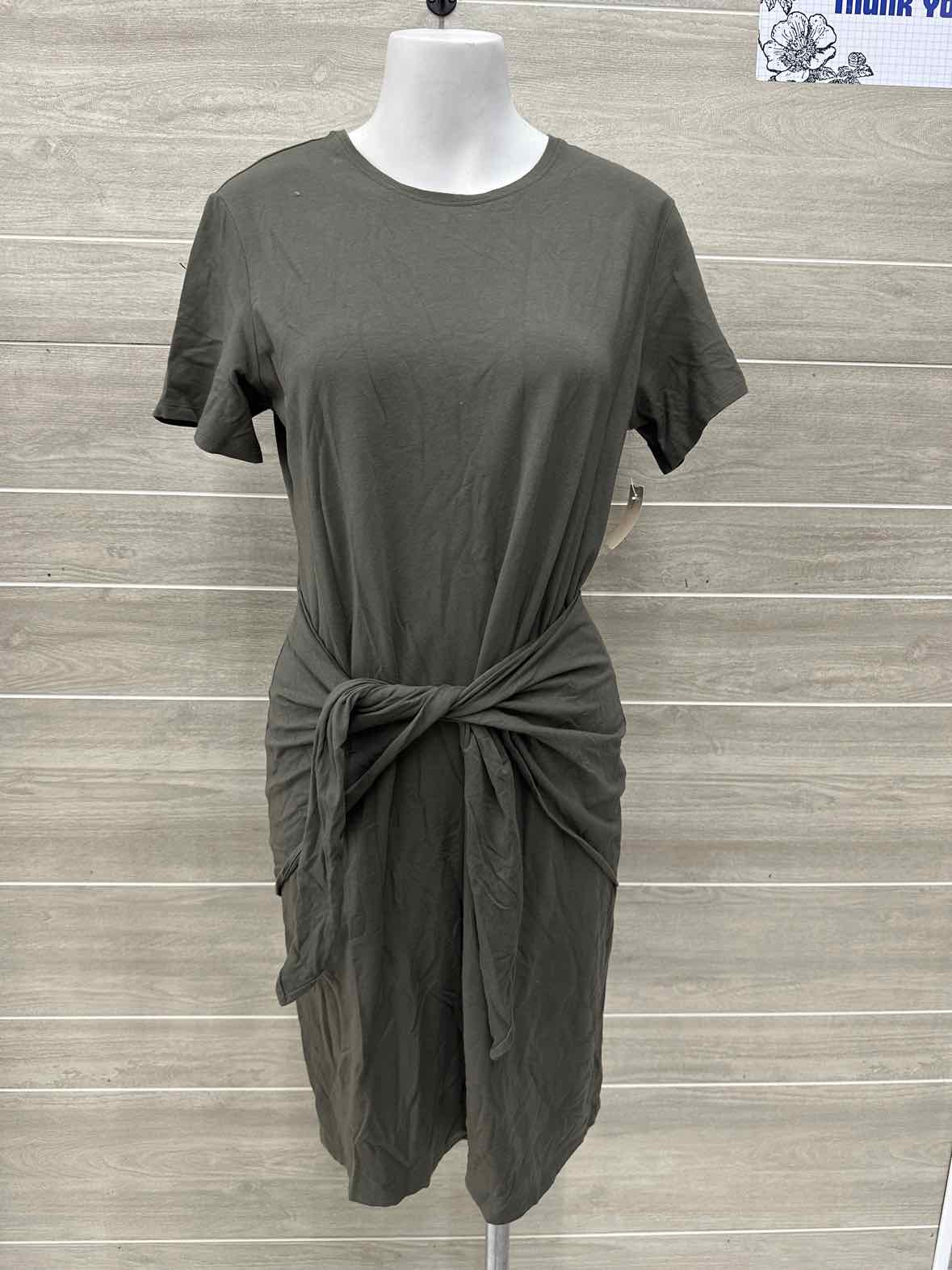 Theory Size 10/12 Olive Womens Dress