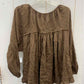 American Eagle Brown Womens Size Small Shirt