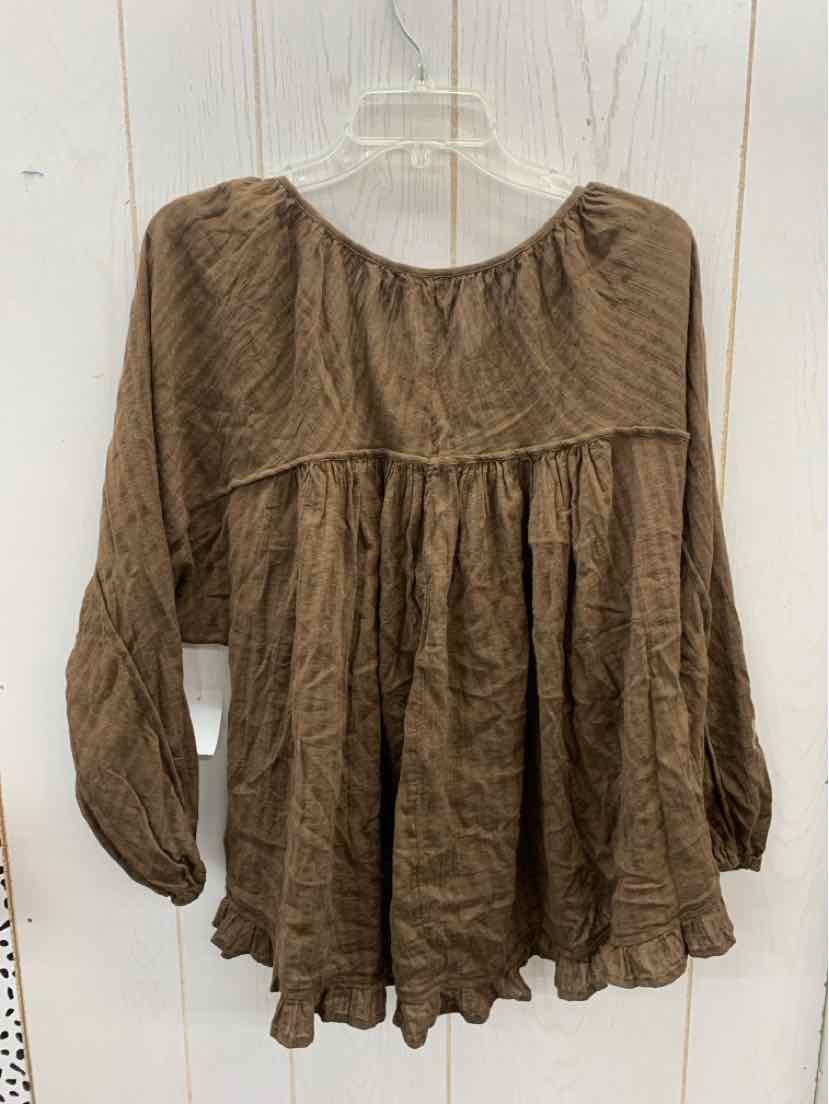 American Eagle Brown Womens Size Small Shirt