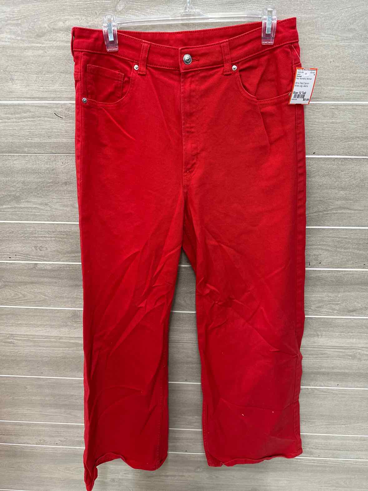 Divided Size 12 Tall Red Womens Jeans