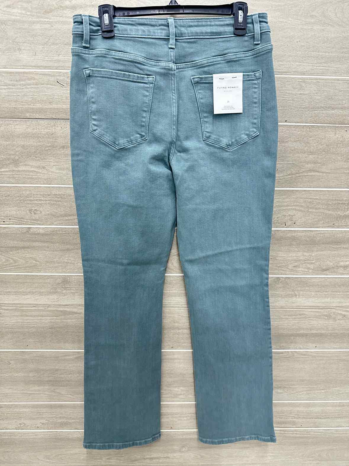 Flying Monkey Size 10/12 Green Womens Jeans