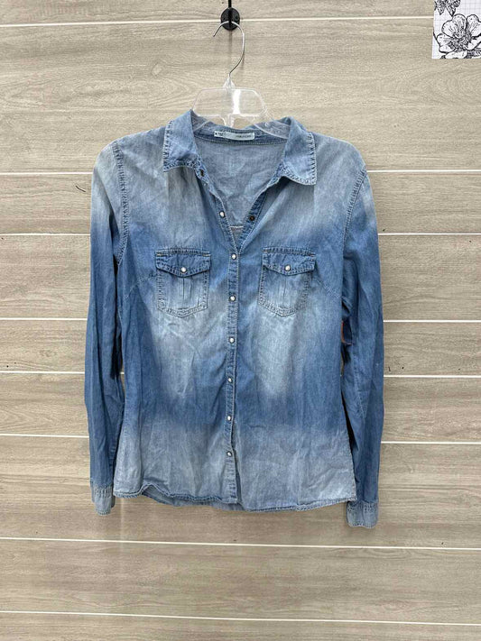 Maurices Blue Womens Women Size M Shirt