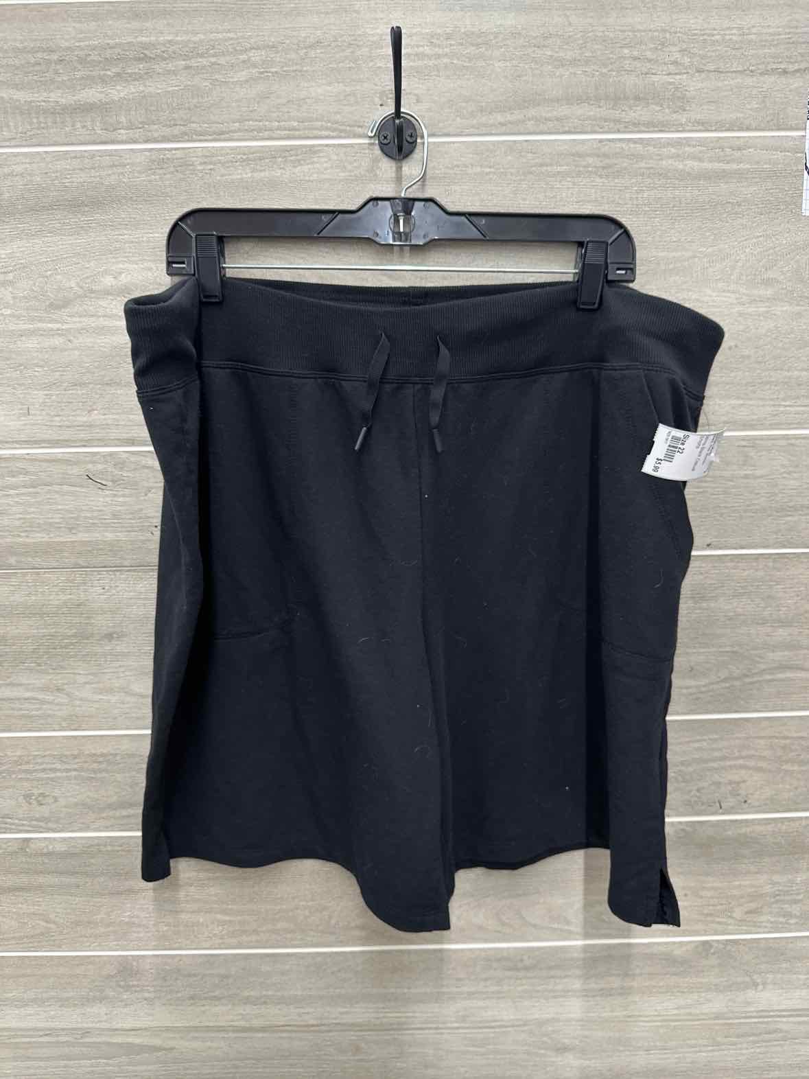 Athletic Works Size 22 Black Plus Shorts