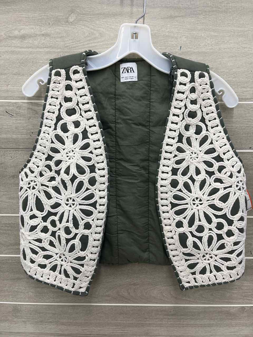 ZARA Size S Olive Junior Vest