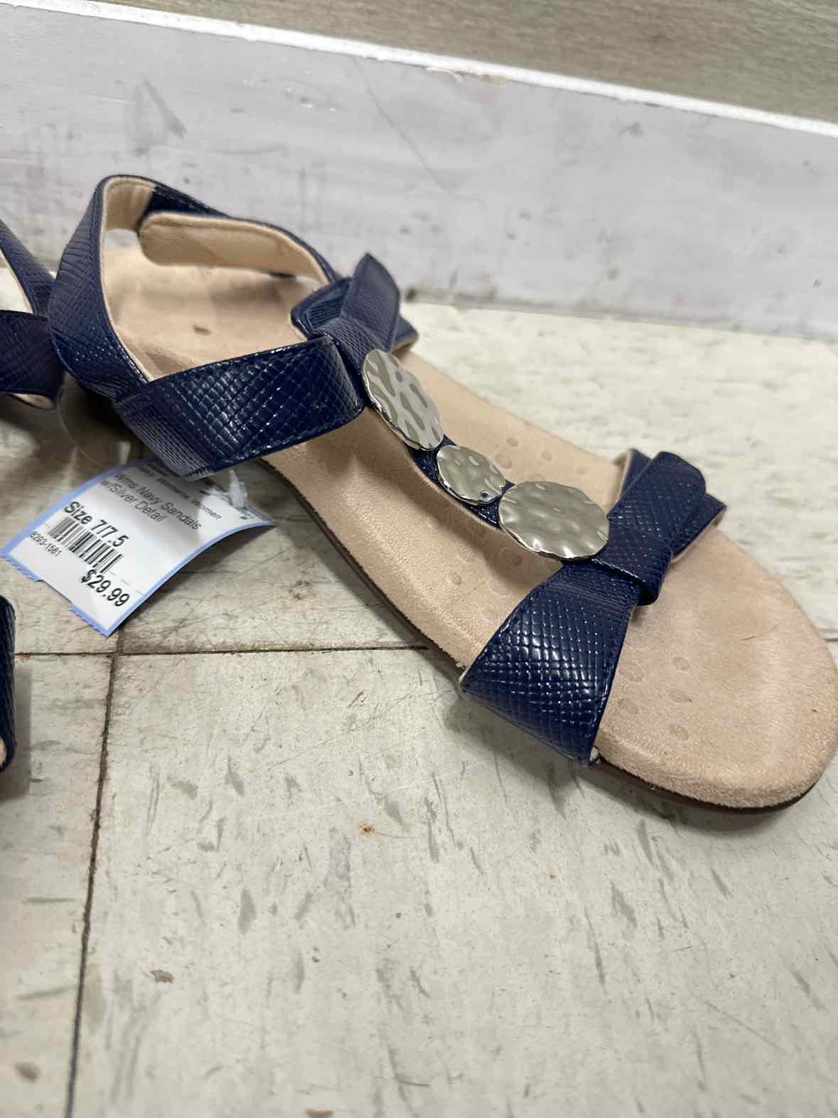 Vionic US Shoe Size 7/7.5 Navy Womens Sandals