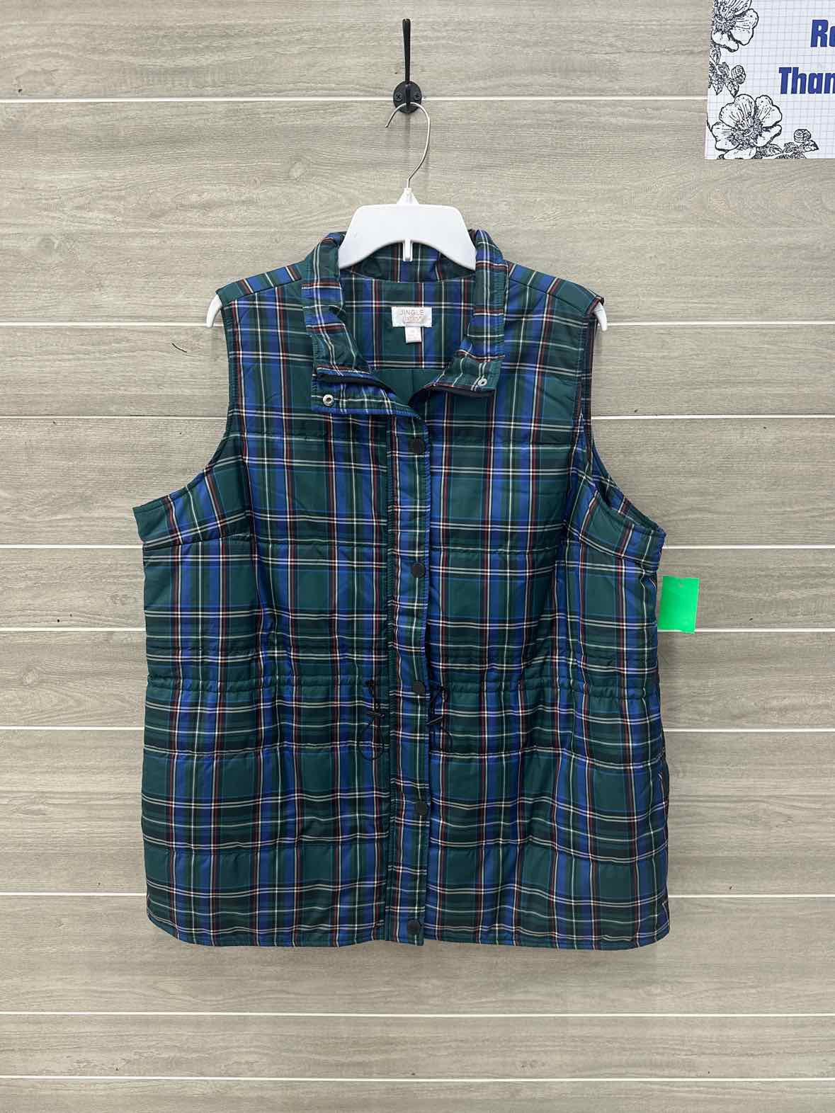 belle by Kim Gravel Size 16/18 Green Plus Vest