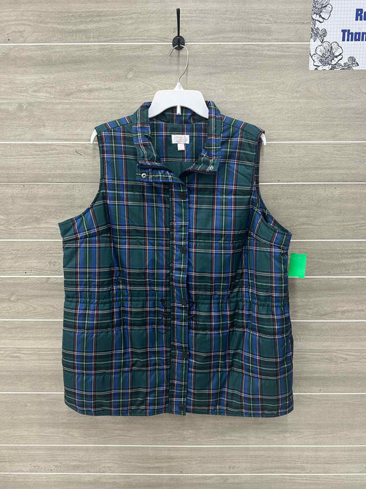 belle by Kim Gravel Size 16/18 Green Plus Vest