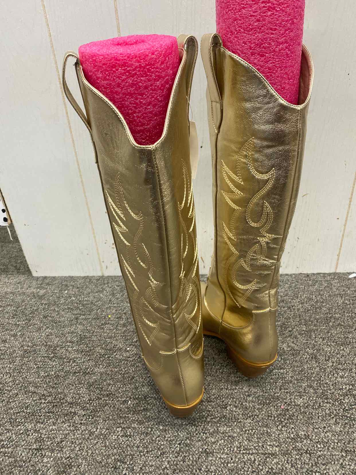 Gold Womens Size 6 Boots