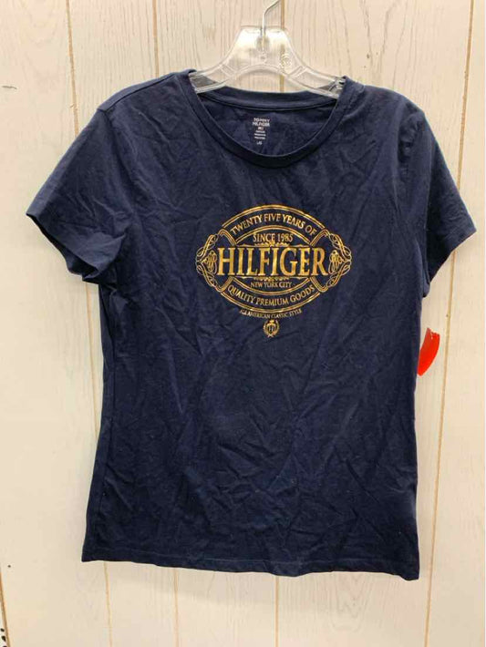 Tommy Hilfiger Navy Womens Size L Shirt
