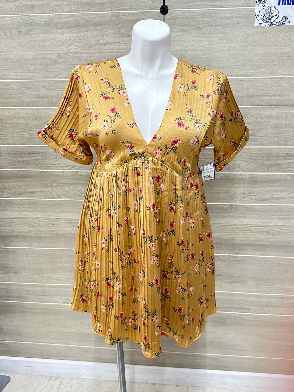 Urban Daizy Size 12/14 Mustard Womens Dress