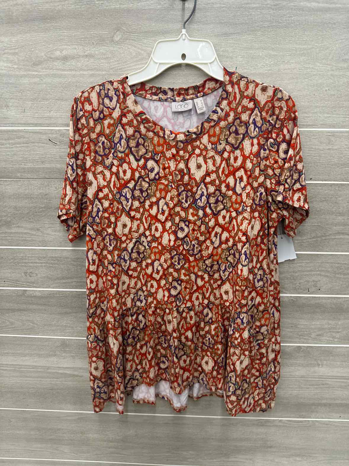 LOGO Size L/XL Orange Womens Shirt