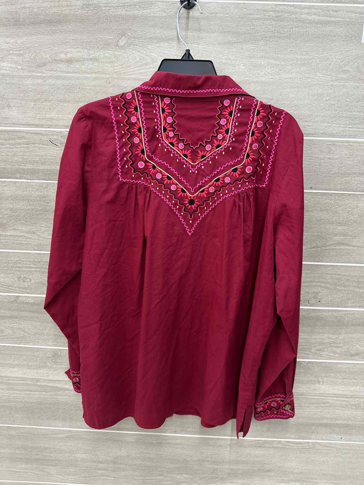 Bob Mackie Pink Womens Women Size L Shirt