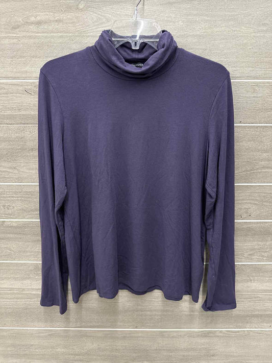 Eileen Fisher Size L Purple Womens Shirt