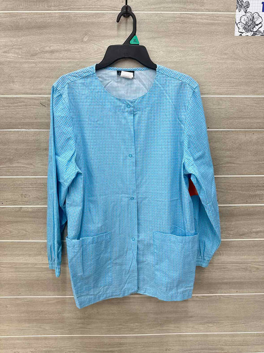 Cherokee Blue Womens Women Size Small Scrub Top