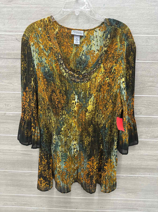 Catherines Size 22/24W Brown Plus Shirt