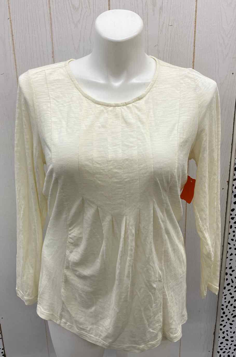 J Jill Cream Womens Size L Shirt