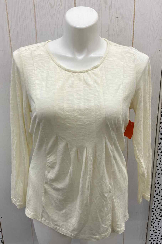 J Jill Cream Womens Size L Shirt