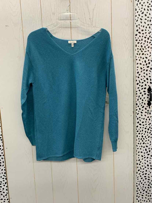 Ella Moss Blue Womens Size Small Sweater