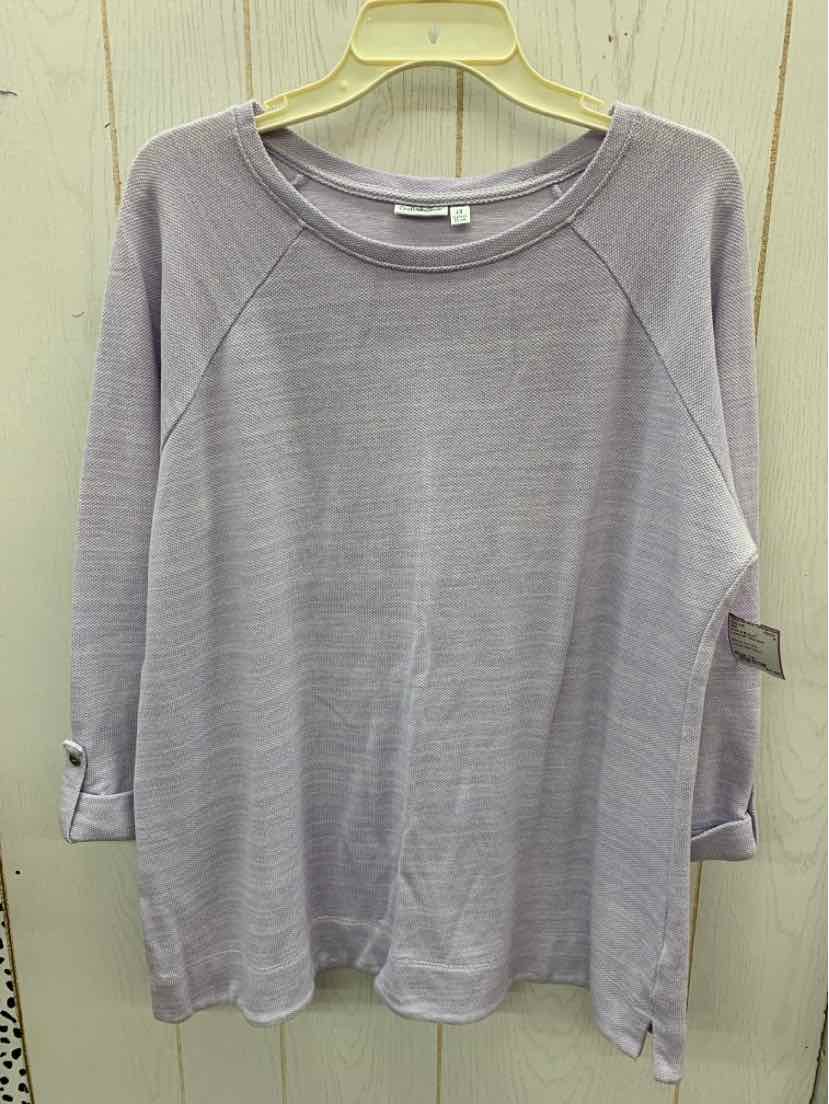 Croft & Barrow Lavender Womens Size 1X Shirt