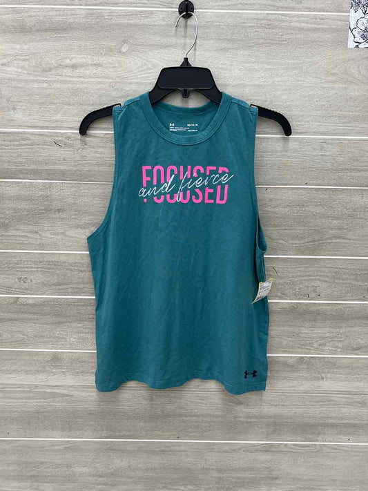Under Armour Teal Womens Women Size M Tank Top