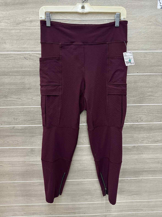 Lululemon Size 6 Burgundy Womens Leggings