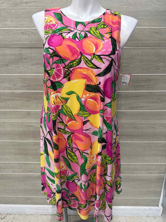 Pappagallo Size 16 Pink Plus Dress