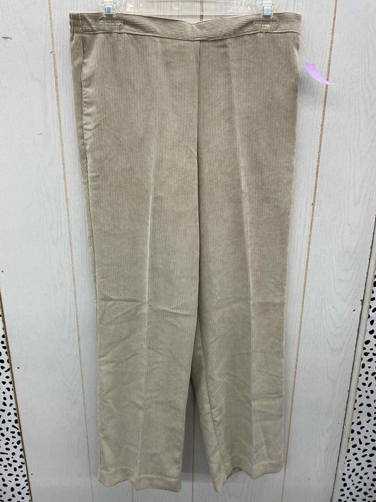 Alfred Dunner Khaki Womens Size 8 Pants