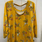 Como Vintage Yellow Womens Size XL Shirt