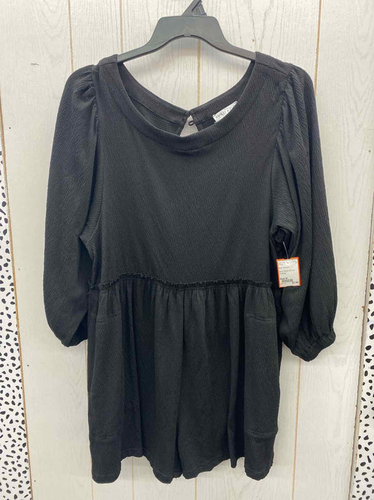 Black Womens Size M Romper