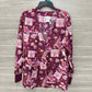 Peaches Pink Womens Women Size Small Scrub Top