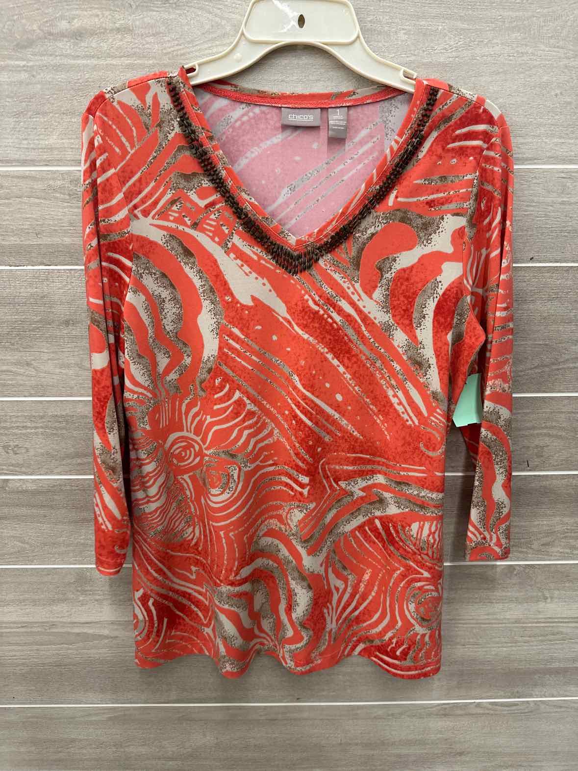 Chico's Coral Womens Size M Shirt