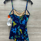 Jantzen Size 14 Blue Womens Swimsuit
