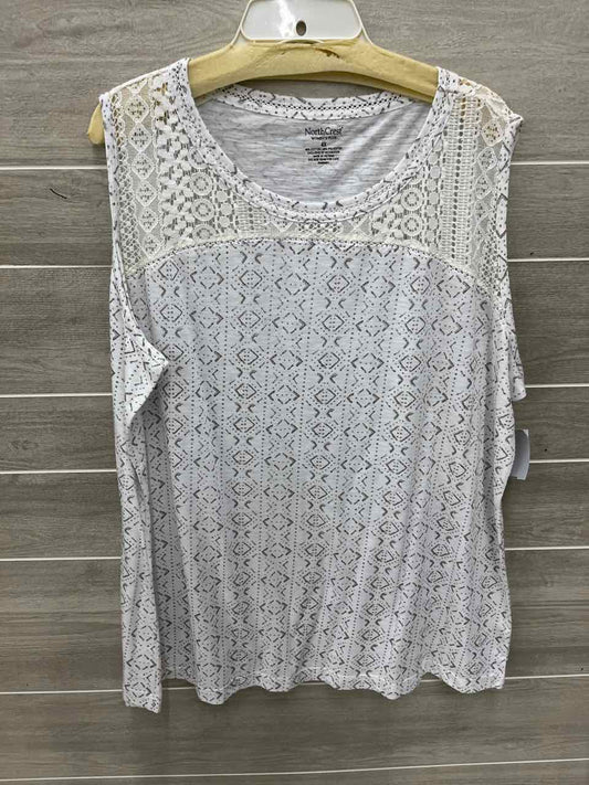 Northcrest Cream Womens Women Size 4X Tank Top