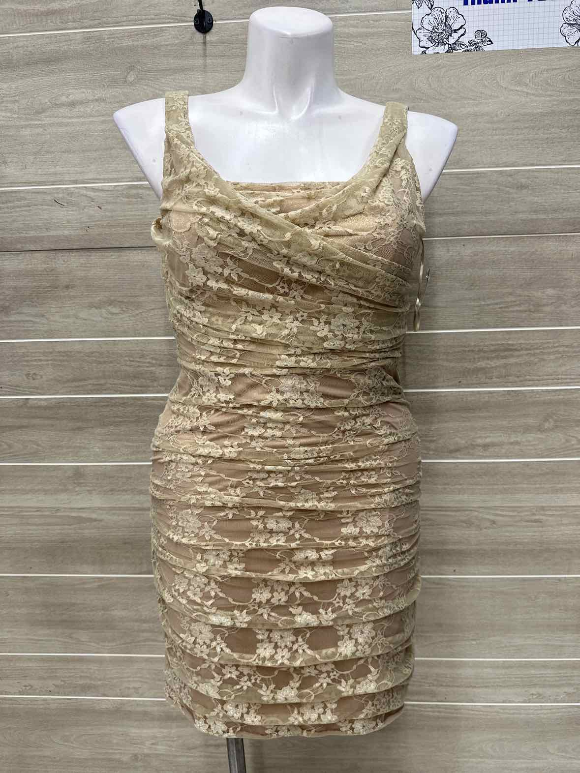 Express Size 10/12 Tan Womens Dress