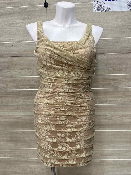 Express Size 10/12 Tan Womens Dress