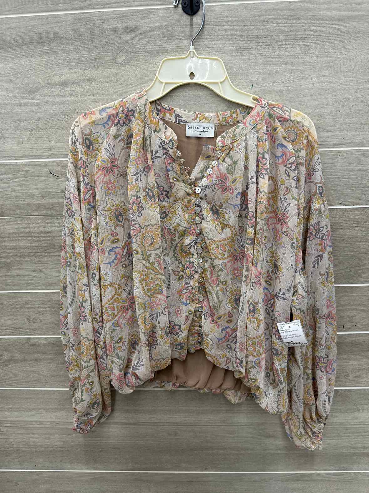 Dress Forum Size M Pink Womens Shirt